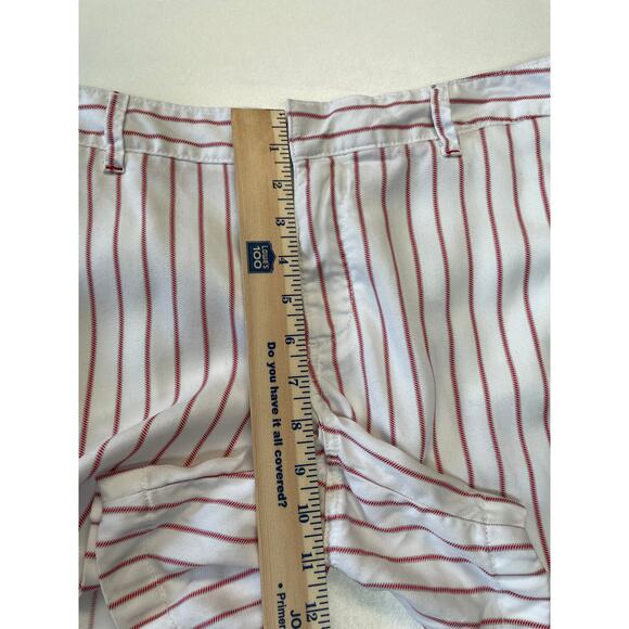 Tommy‎ Hilfiger White and Red Striped Shorts Size 8 - Picture 9 of 10